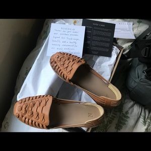 Nisolo Ecuador Huarache sandal almond size 8 New